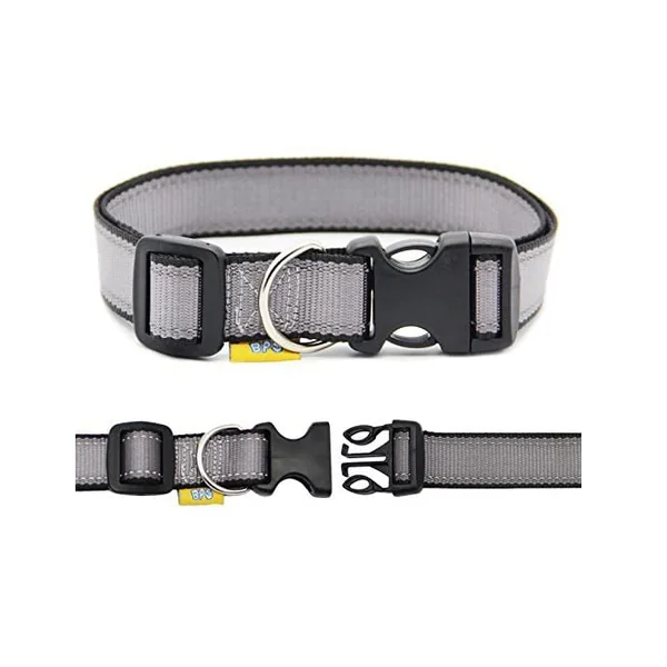 Collar Nylon Reflectante Ajustable Para Mascotas