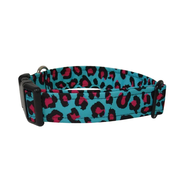 Collar perro de click Leopardo Rosa