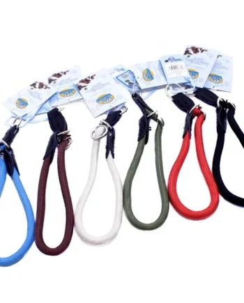 Collar Redondo con Cuero Para Mascotas