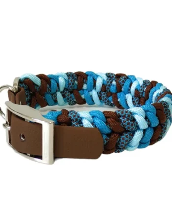 Collar Trenzado Ares Mar y Tierra para perros
