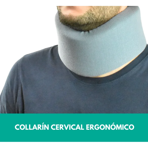 Collarín Cervical Blando Ergonómico con Bandas Ajustables