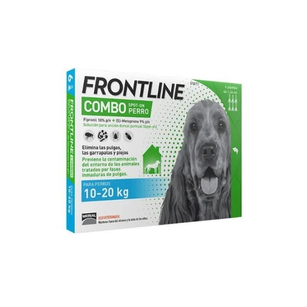 ▷ Combo Frontline (10-20 kg) 6 Pipetas