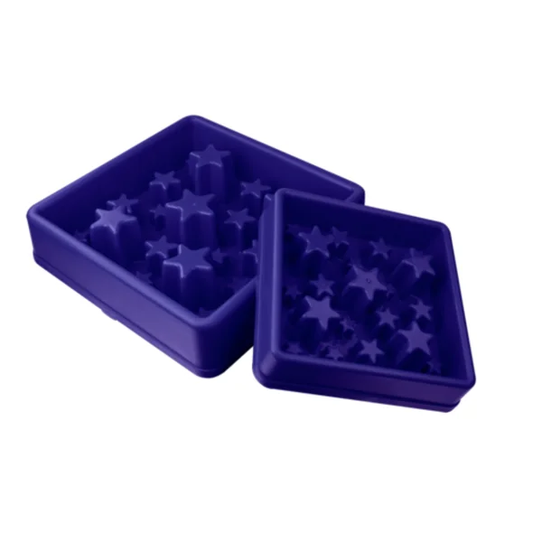 Comedero antivoracidad Eat Slow Estrellas Azul