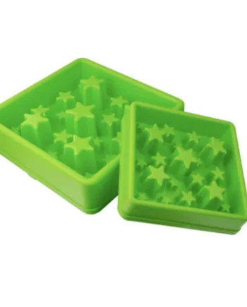 Comedero antivoracidad Eat Slow Estrellas Verde