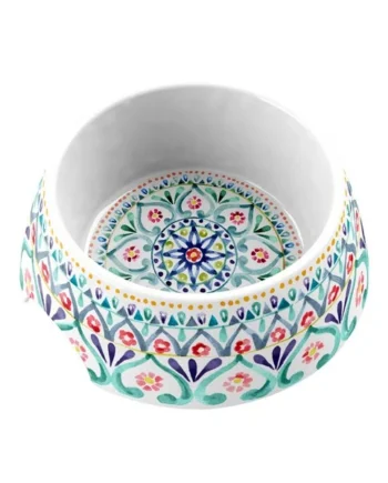 Comedero Boho de Melamina para Perros — Bowl Estilo Boho