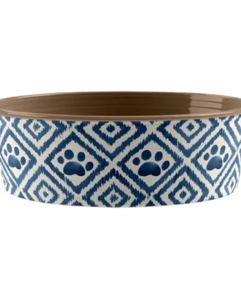 Comedero Huella Navy para Mascotas — Diseño Moderno