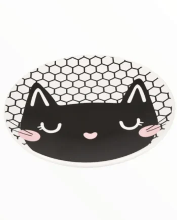 Comedero Llano Mosaico Cat para Gatos — Cerámica Artesanal
