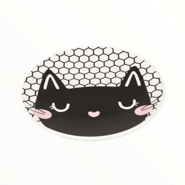 Comedero Llano Mosaico Cat para Gatos — Cerámica Artesanal