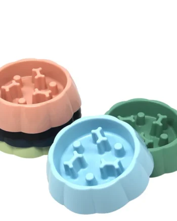 Comedero Plastico Anti-Voracidad Para Mascotas 18x4.5cm.