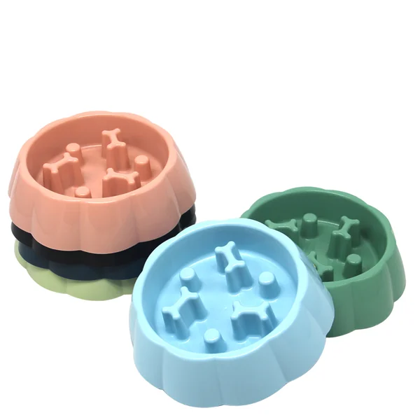 Comedero Plastico Anti-Voracidad Para Mascotas 18x4.5cm.