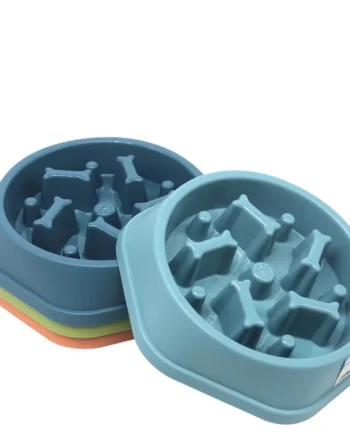 Comedero Plastico Anti-Voracidad Para Mascotas 20.5x5cm.