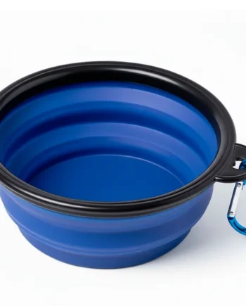 Comedero Plegable para Mascotas 450 ml Azul