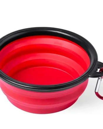 Comedero Plegable para Mascotas 450 ml Rojo