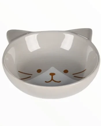 Comedero White Cat para Gatos — Cerámica Elegante Blanco