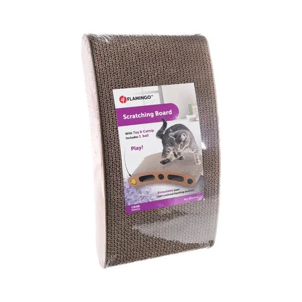 Compra ahora: Flamingo Crabi Tabla Rascador Con Pelota Para Gatos exclusivo en Productos Para Gatos en le España.