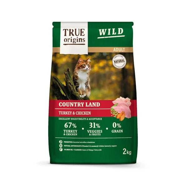 Compra en la tienda oficial en línea de True Origins Wild Adult Pollo Y Pavo Pienso Para Gatos - Envío gratuito por tiempo limitado en Málaga España.