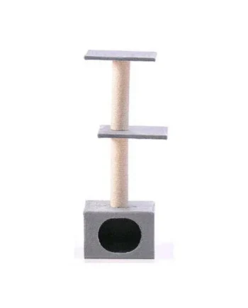 Compra Flamingo Smaragd Árbol Rascador Gris Con Gatera con envío gratuito en Gatospetshop.com en le Murcia España.