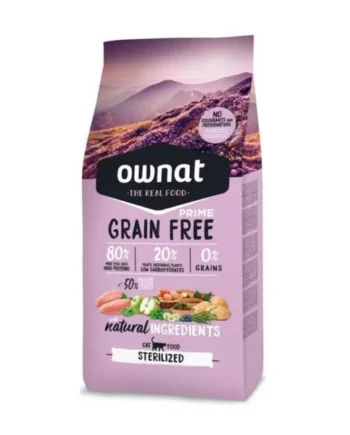 Compra inteligente: Ownat Grain Free Sterilized Pienso Para Gatos asequible disponible para compra rápida en Productos Para Gatos.
