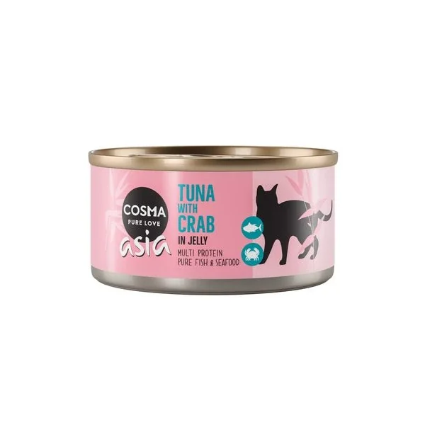Compra pequeños clásicos Cosma Asia En Gelatina 6 X 170 G en Gatospetshop.com Bilbao España.