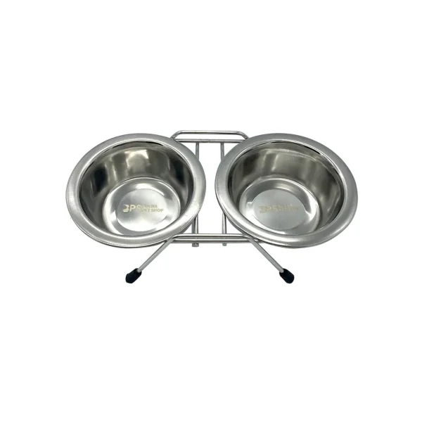 Comprar Comedero Doble Acero Inoxidable
