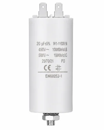 Condensador | 20 uF | 450 V | Faston | 1 uds. 20.0 uF