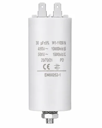 Condensador | 30 uF | 450 V | Faston | 1 uds. 30.0 uF