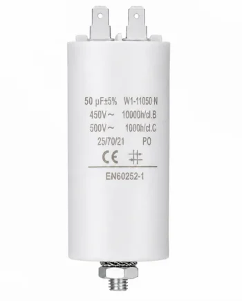 Condensador | 50 uF | 450 V | Faston | 1 uds. 50.0 uF
