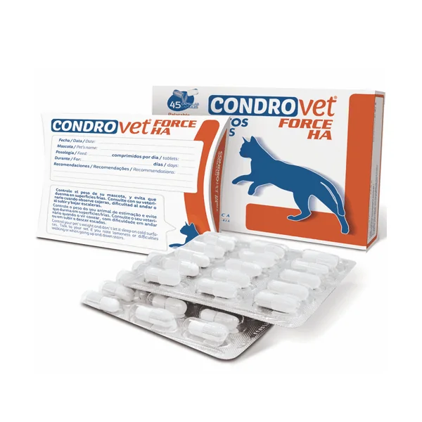 CONDROVET FORCE HA gatos 45 comp. articulaciones