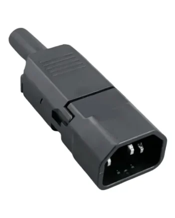 Conector Alimentacion C13 Hembra 10 A 250V Montaje Rapido Negro