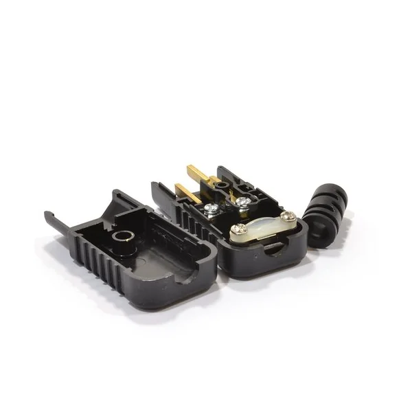 Conector alimentacion C14 macho Negro 10 A