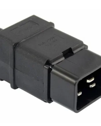 Conector alimentacion C20 macho Negro 16 A