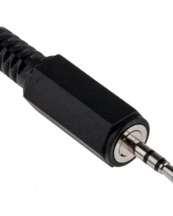 Conector audio jack 2.5 mm estereo macho Negro