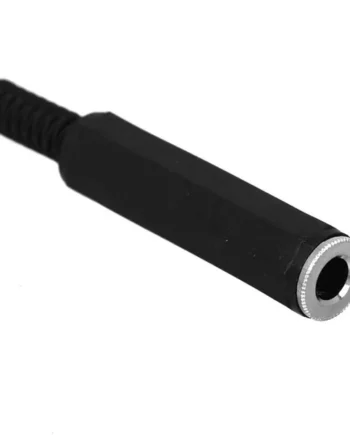 Conector audio jack hembra 6.35 mm mono Negro