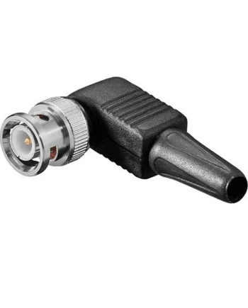 Conector BNC macho acodado