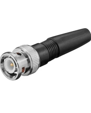 Conector BNC macho recto Negro