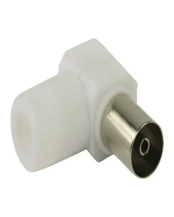 Conector CEI Hembra acodado 7mm Blanco