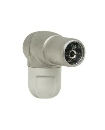 Conector CEI Hembra acodado 9.5mm Gris