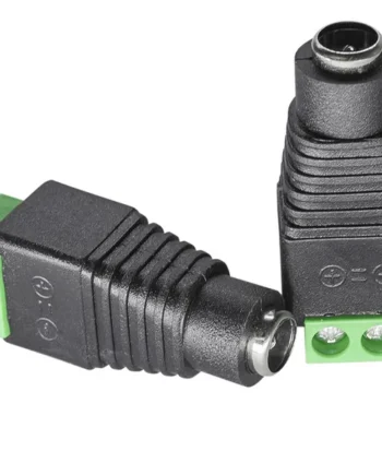 Conector DC hembra 5.5 x 2.1 mm Negro