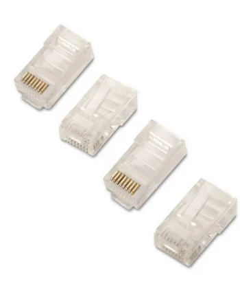 Conector de red RJ45 CAT5E AWG24 (50ud/bolsa) Transparente