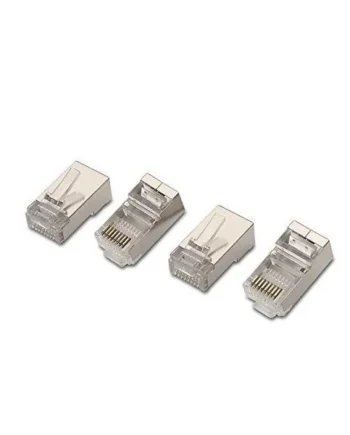 Conector de red RJ45 CAT6 FTP (10ud/bolsa) Transparente