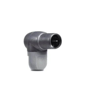 Conector F rapido blindado acodado PROEasyF Gris