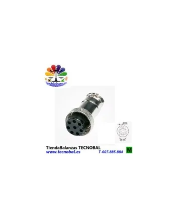 Conector hembra DIN8 RS-232 K3 a impresora de GRAM