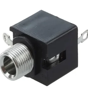 Conector Jack 3.5mm mono hembra montaje de PCB Negro