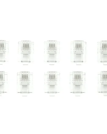 Conector RJ10 (10ud/bolsa) Transparente