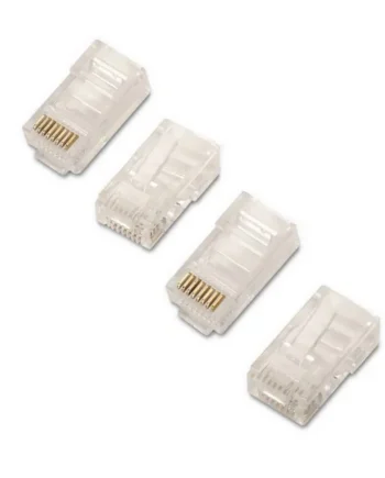 Conector RJ45 CAT6 (100ud/bolsa) Transparente
