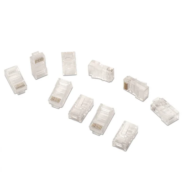 Conector RJ45 CAT6 (100ud/bolsa) Transparente