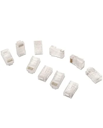Conector RJ45 CAT6 (10ud/bolsa) Transparente