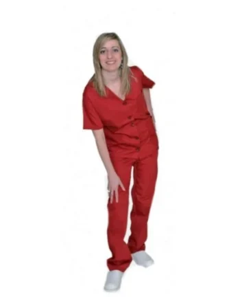 Conjunto Sanitario Chaqueta con Botones y Pantalón