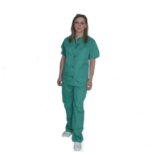 Conjunto Sanitario Chaqueta con Botones y Pantalón