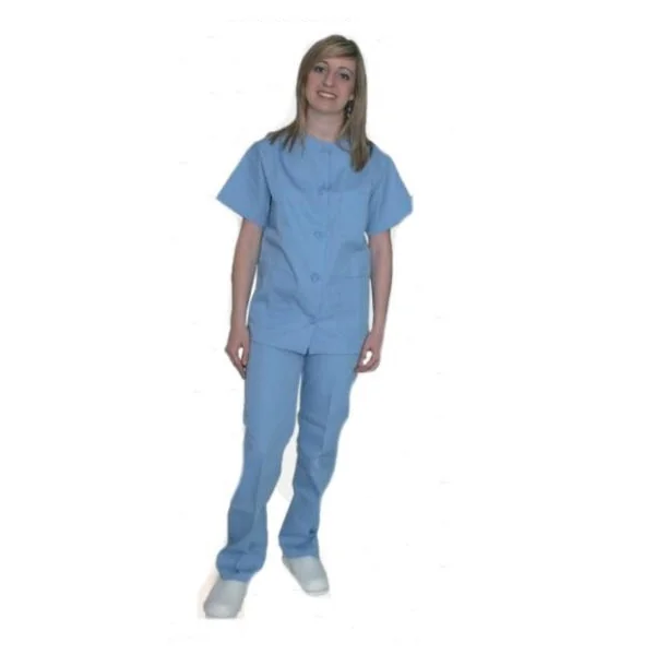 Conjunto Sanitario Chaqueta con Botones y Pantalón
